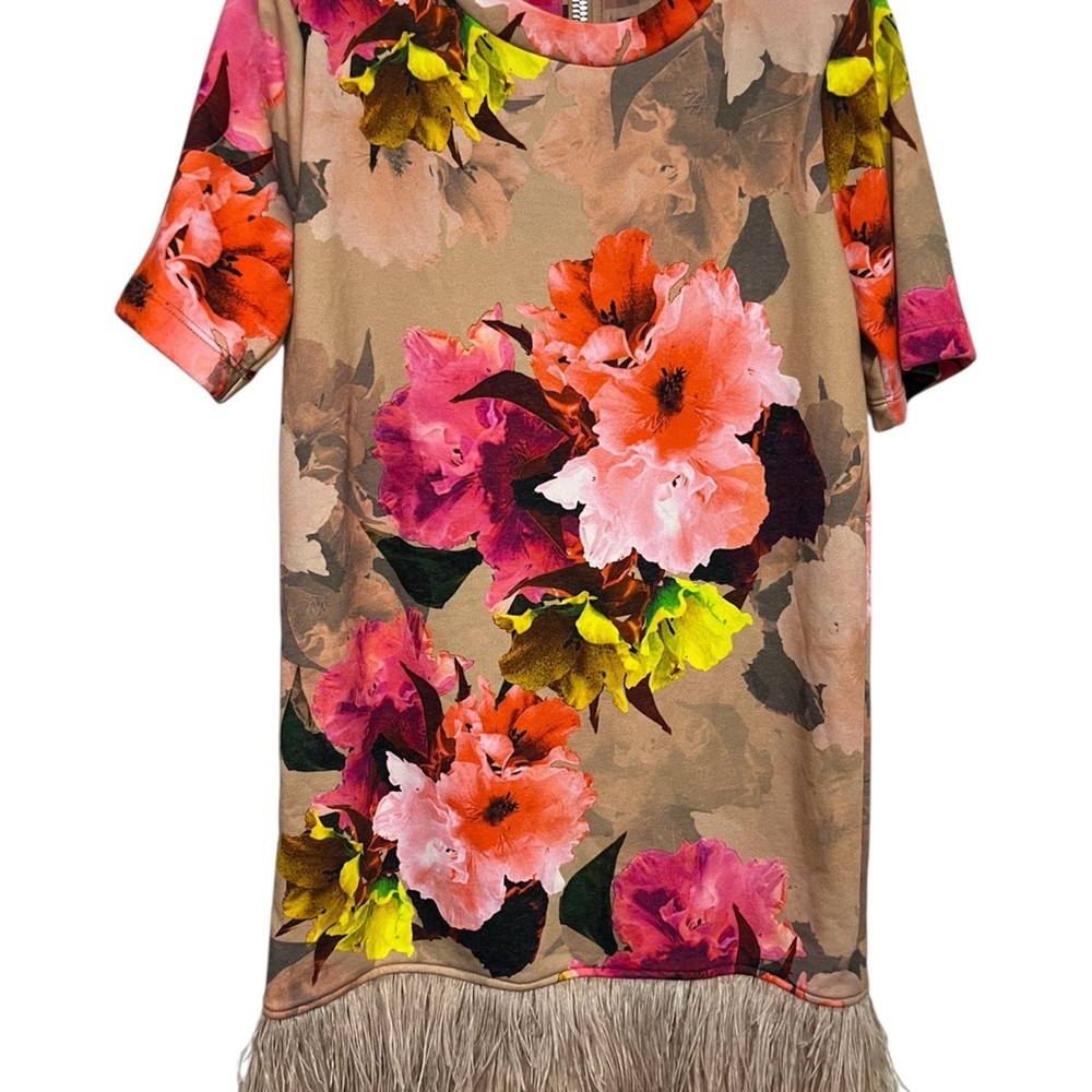 Avian Dress in Huntington Floral Nude LE SUPERBE Size S Smaller Medium